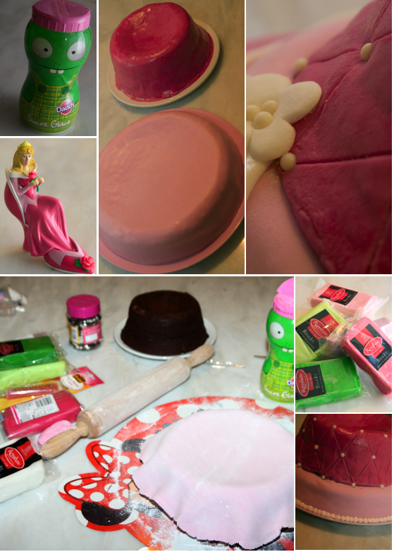 Montage Photos_Gâteau Belle au bois dormant 