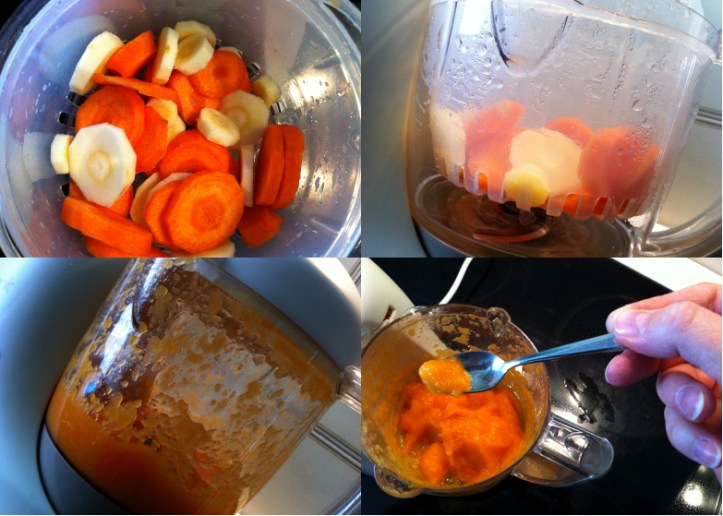 purée de carottes et panais