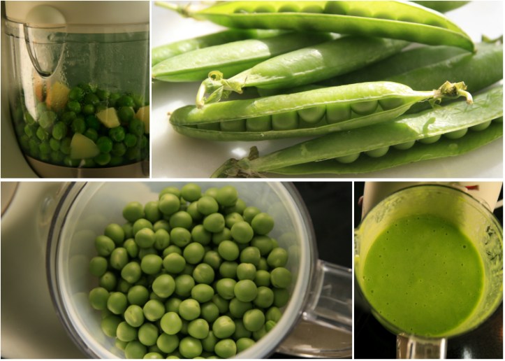 purée de petits pois