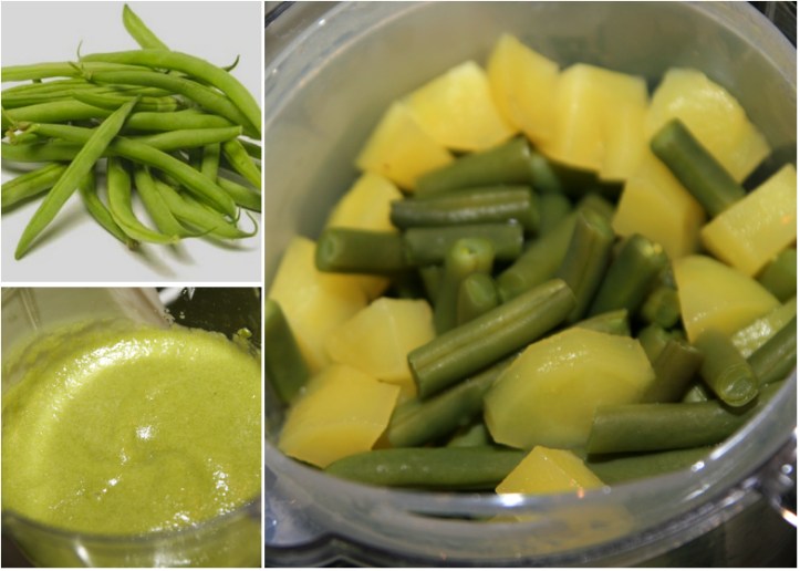 Purée de haricots verts