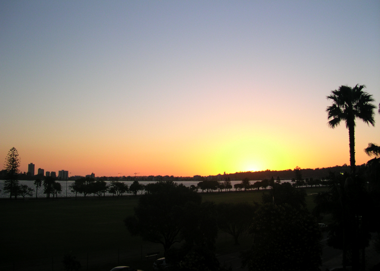 Couché de soleil sur Perth