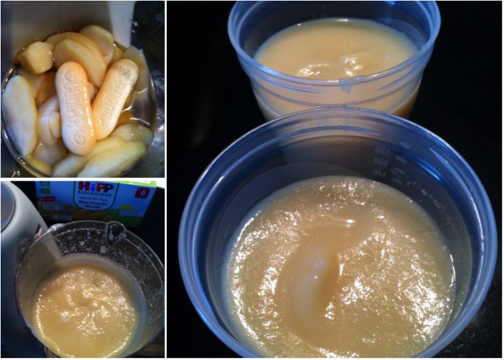 Compote de pomme et biscuits