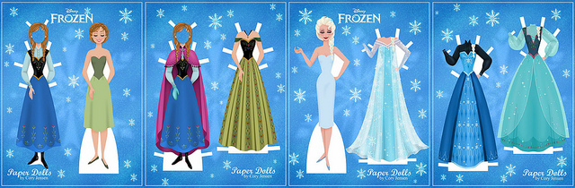 Reine-des-neiges-Paper-dolls-Disney