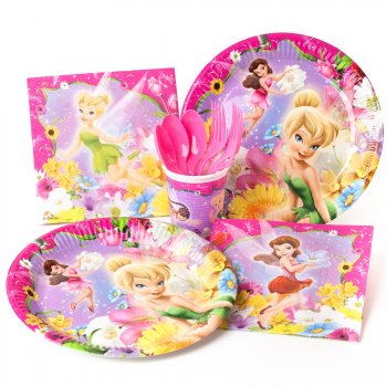 Set-anniversaire-fee-clochette-rose