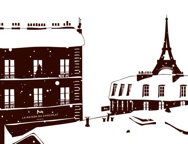 PARIS SOUS LA NEIGE Illustration ©Declerc Marie