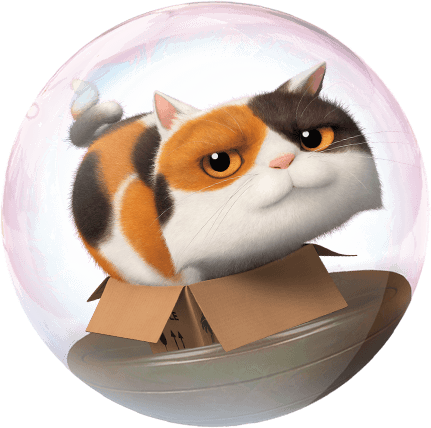 FILM_Animation_En_route_dreamworks_Bulle_Chat