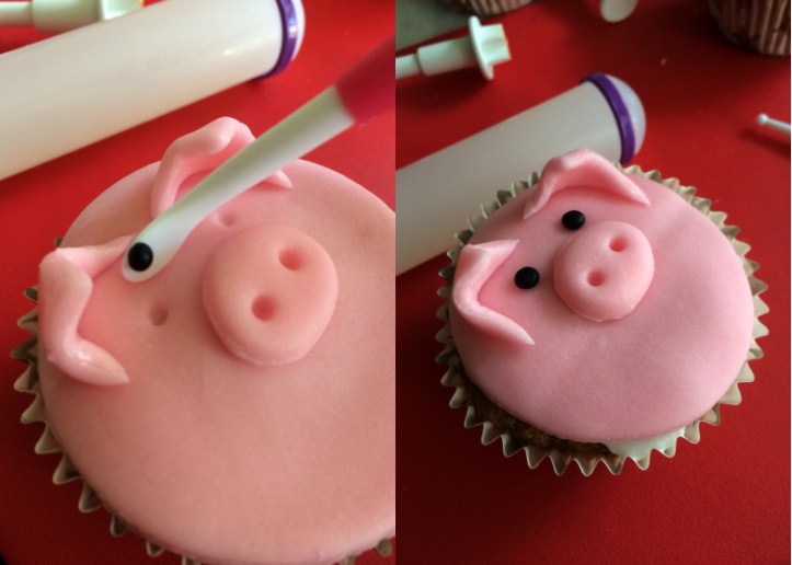 Cupcake_animaux_ferme_Oeils_cochon