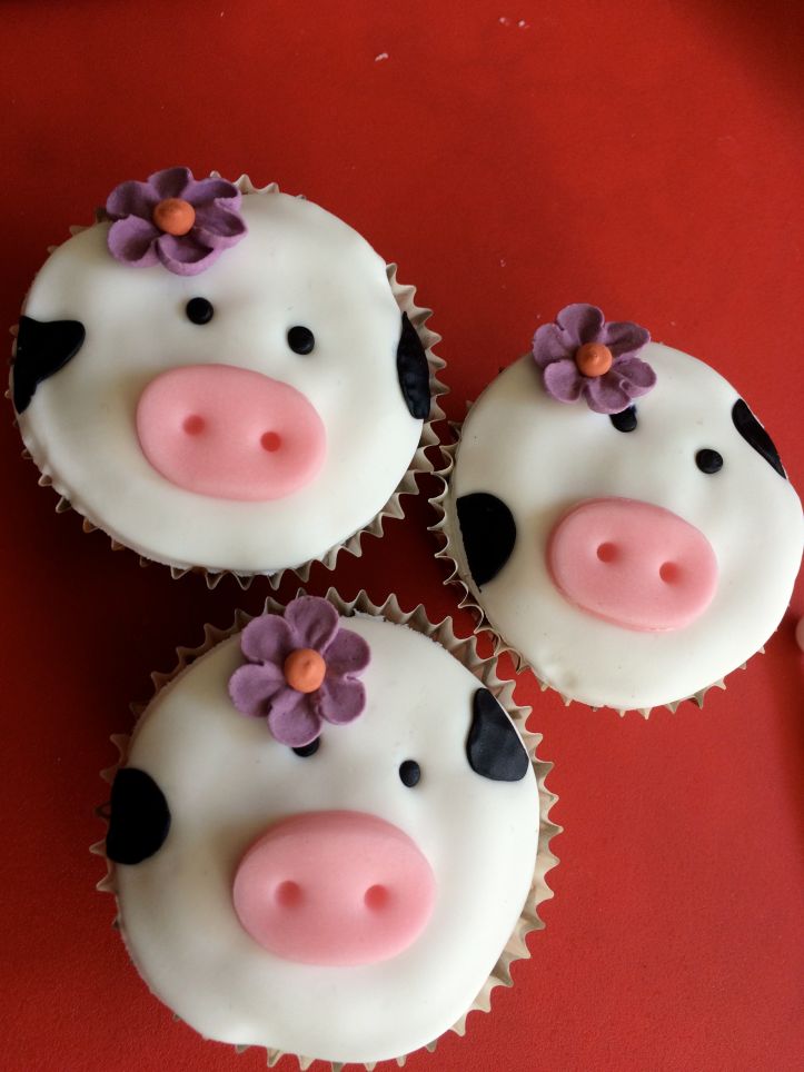 Cupcake_animaux_ferme_vache