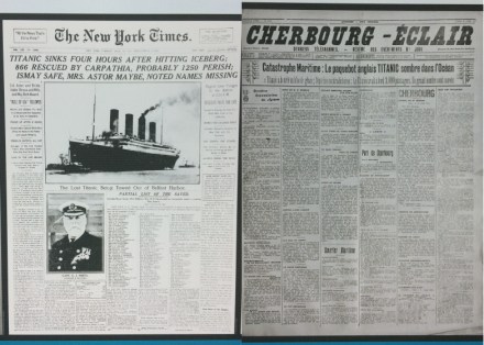 La_cite_de_la_mer_Expo_Titanic_Journaux