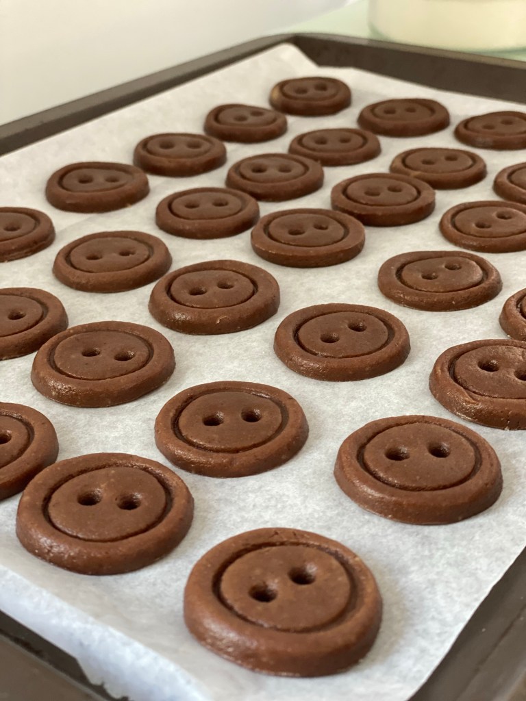Les délices d'Anaïs - Biscuits sablés boutons au chocolat