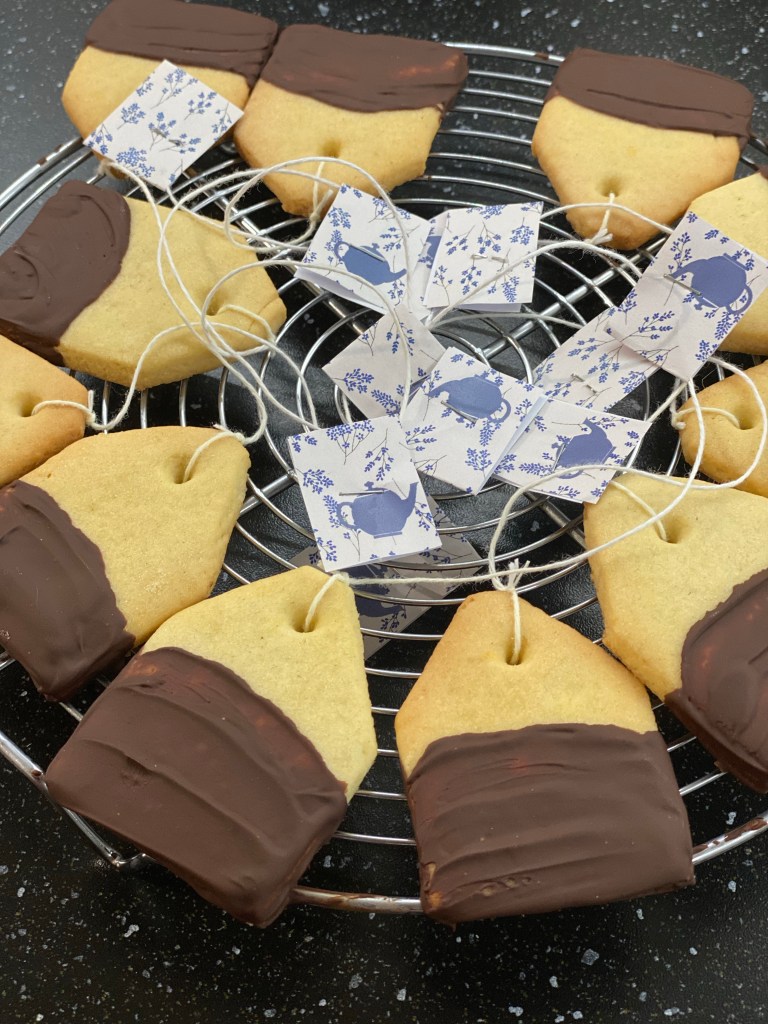 Sablés sachets de thé au chocolat
