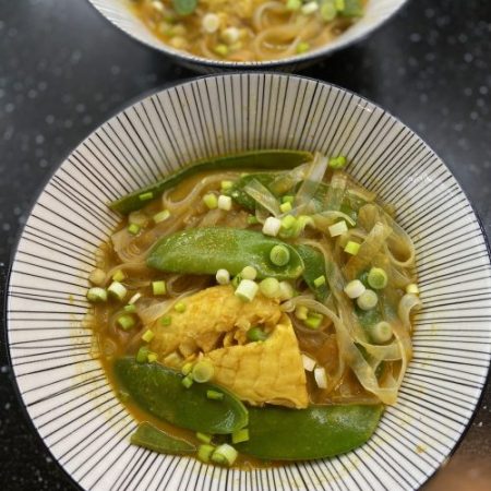 Cabillaud au curry thaï jaune