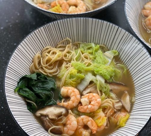 Sukiyaki de crevettes