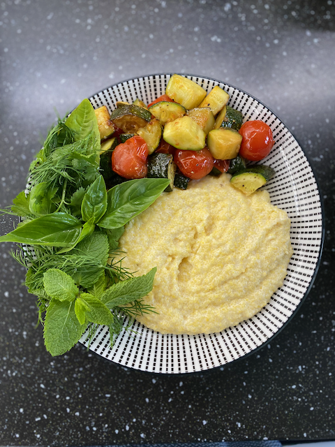Polenta aux légumes grillés