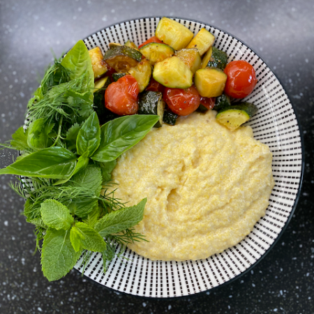 Polenta aux légumes grillés